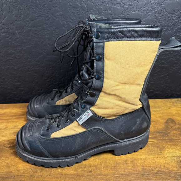 Crosstech PowerToe 6000 Black‎ Tan Leather Cordura Tactical Boots Mens 8.0 EE main image 10